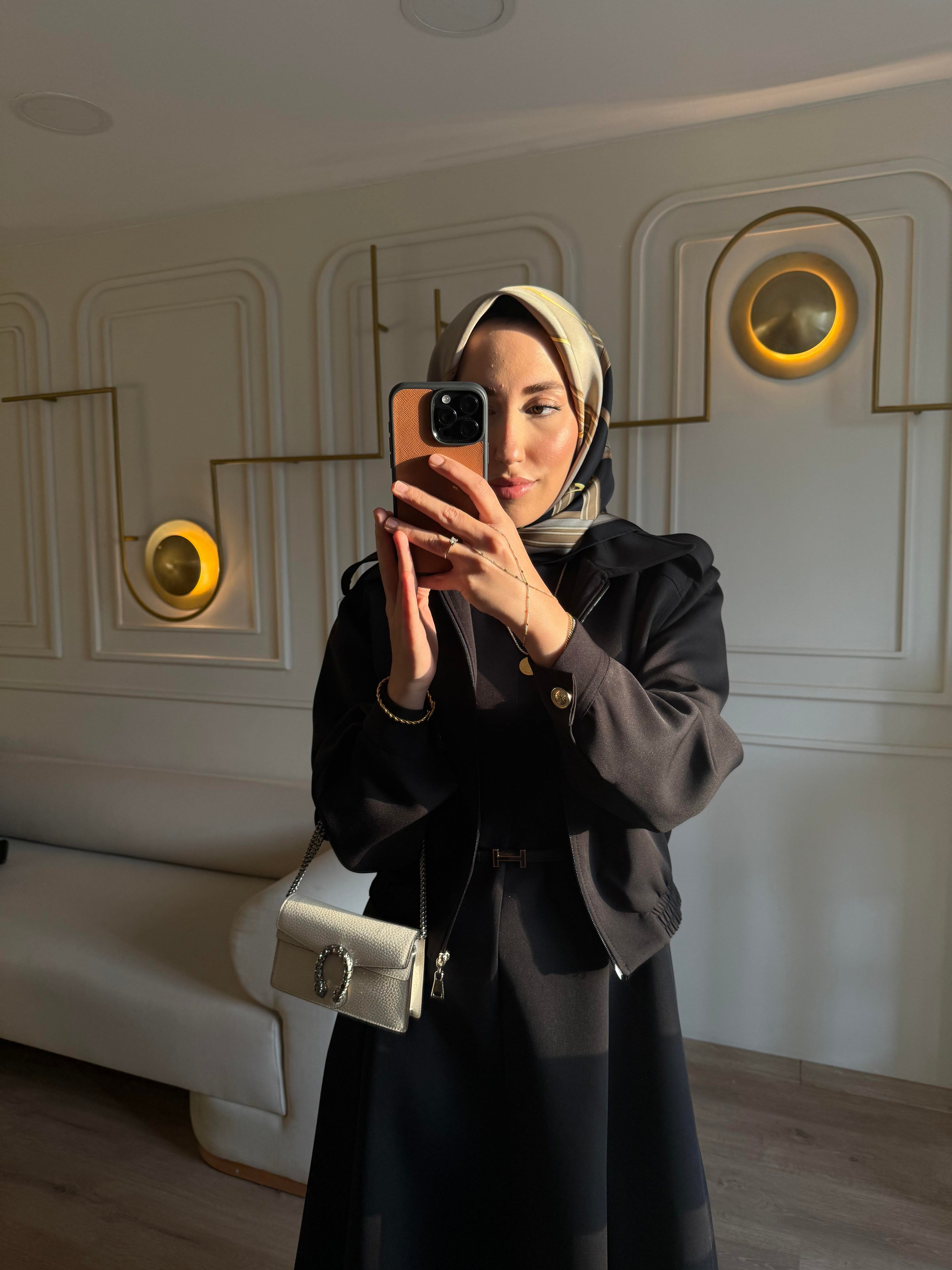 Siyah Bomber Ceket