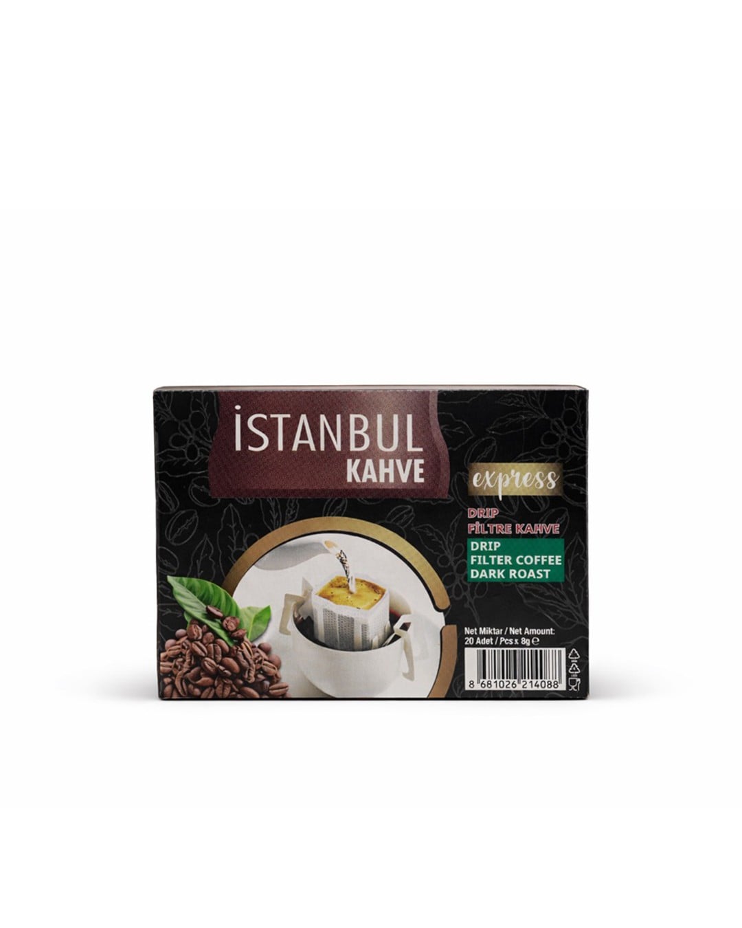 İstanbul Drip Filter Coffee Dark Roast 8 gr