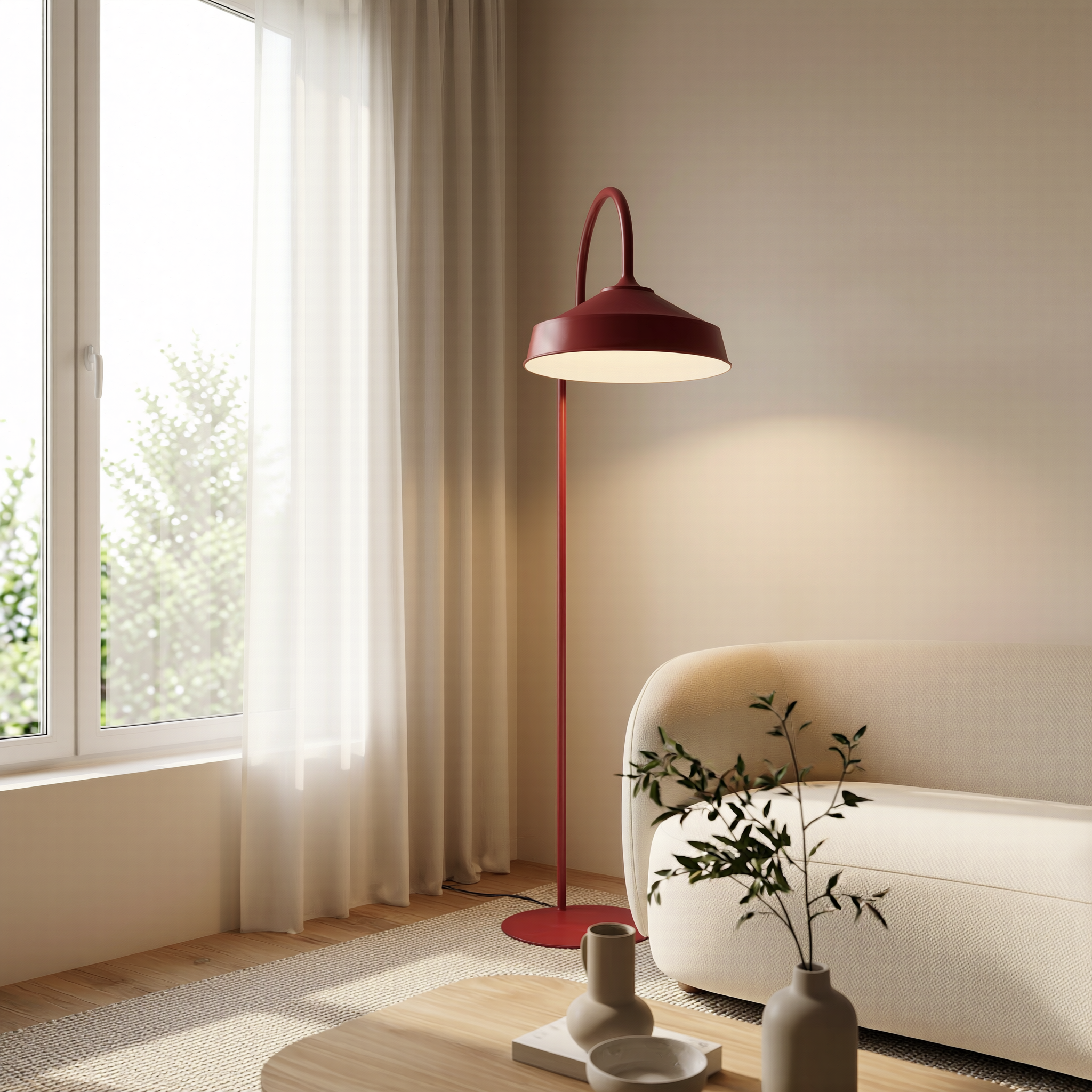Capped Modern Metal Lambader