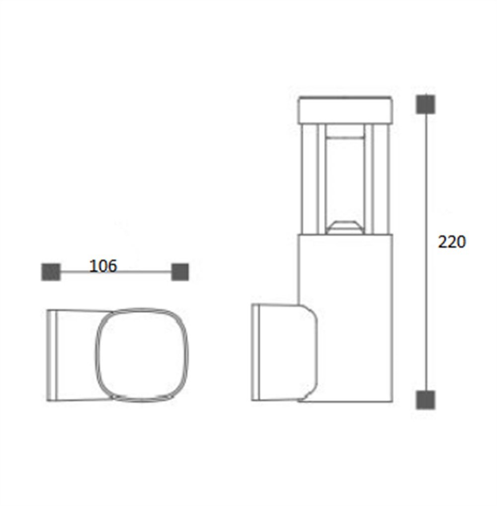 LED BAHÇE 7W DUVAR APLİK
