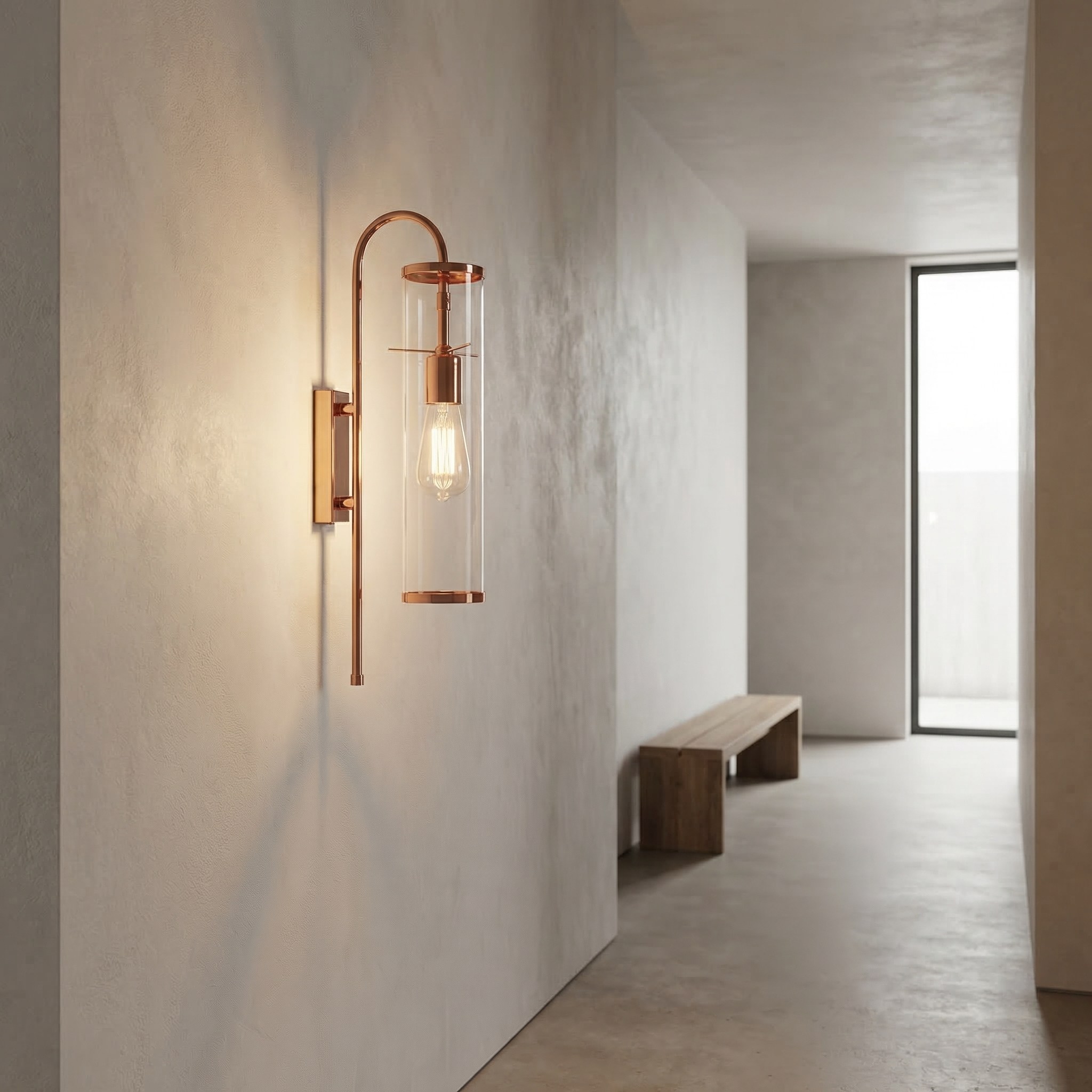 MODERN DUVAR APLİK-BAKIR