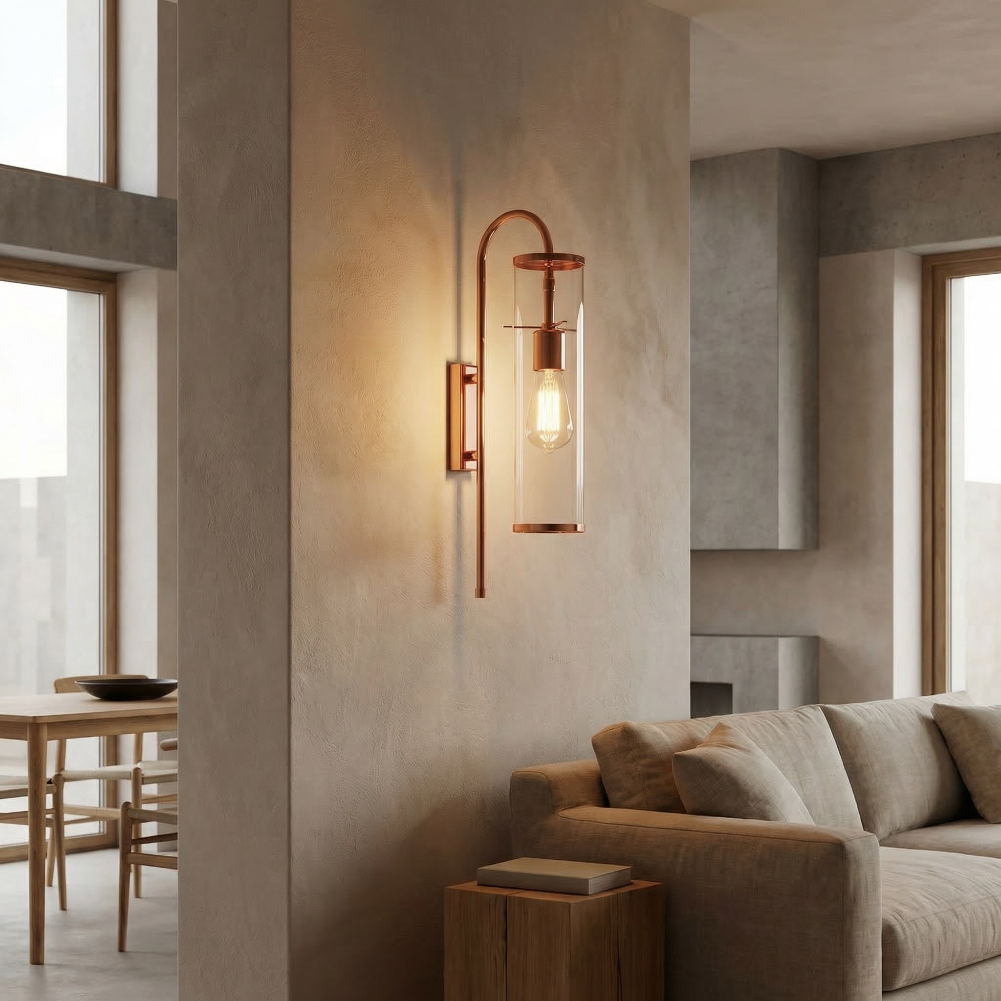 MODERN DUVAR APLİK-BAKIR