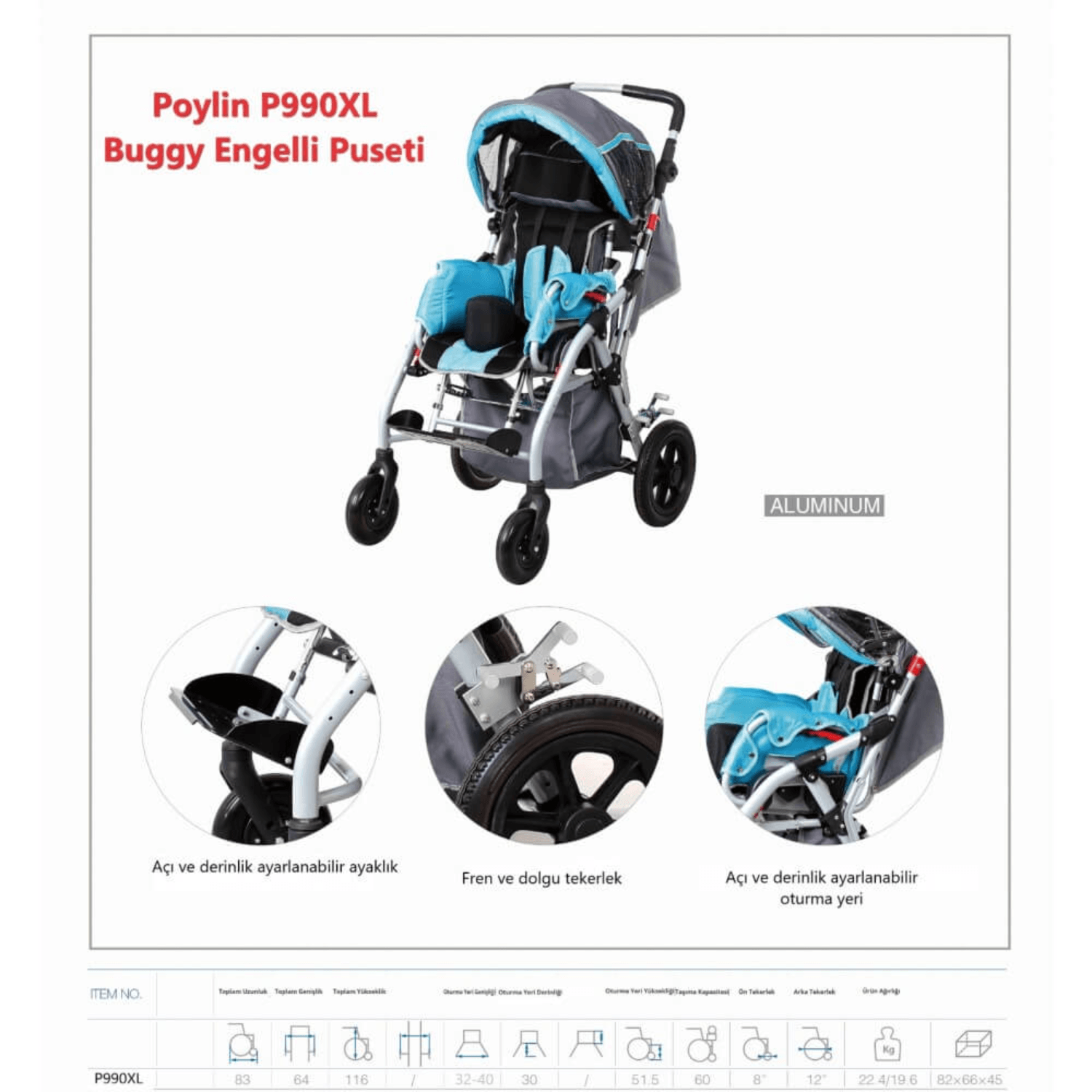 Poylin P990 XL Buggy Engelli Puseti
