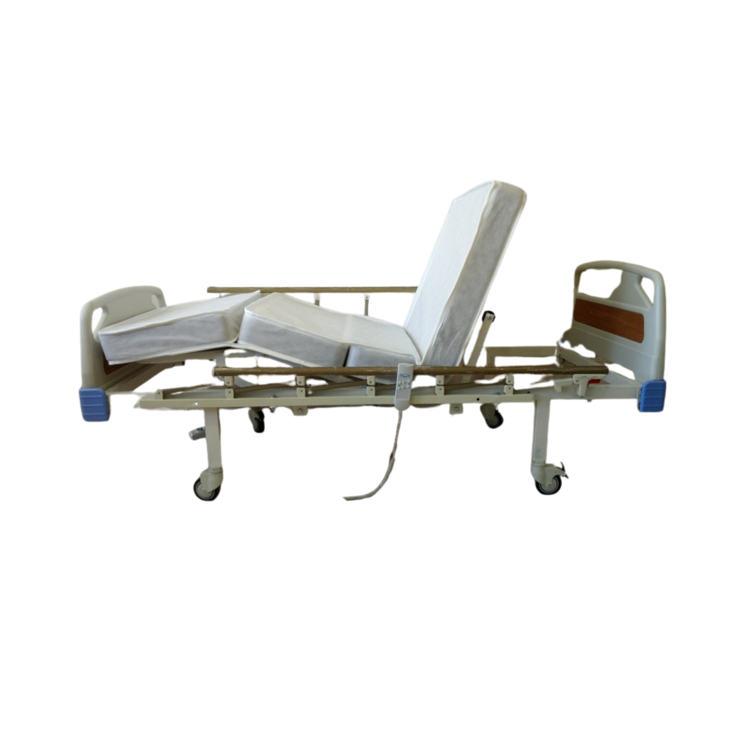 PY152 2 Motorlu ABS Başlıklı Hasta Karyolası + 4 Parçalı Yatak