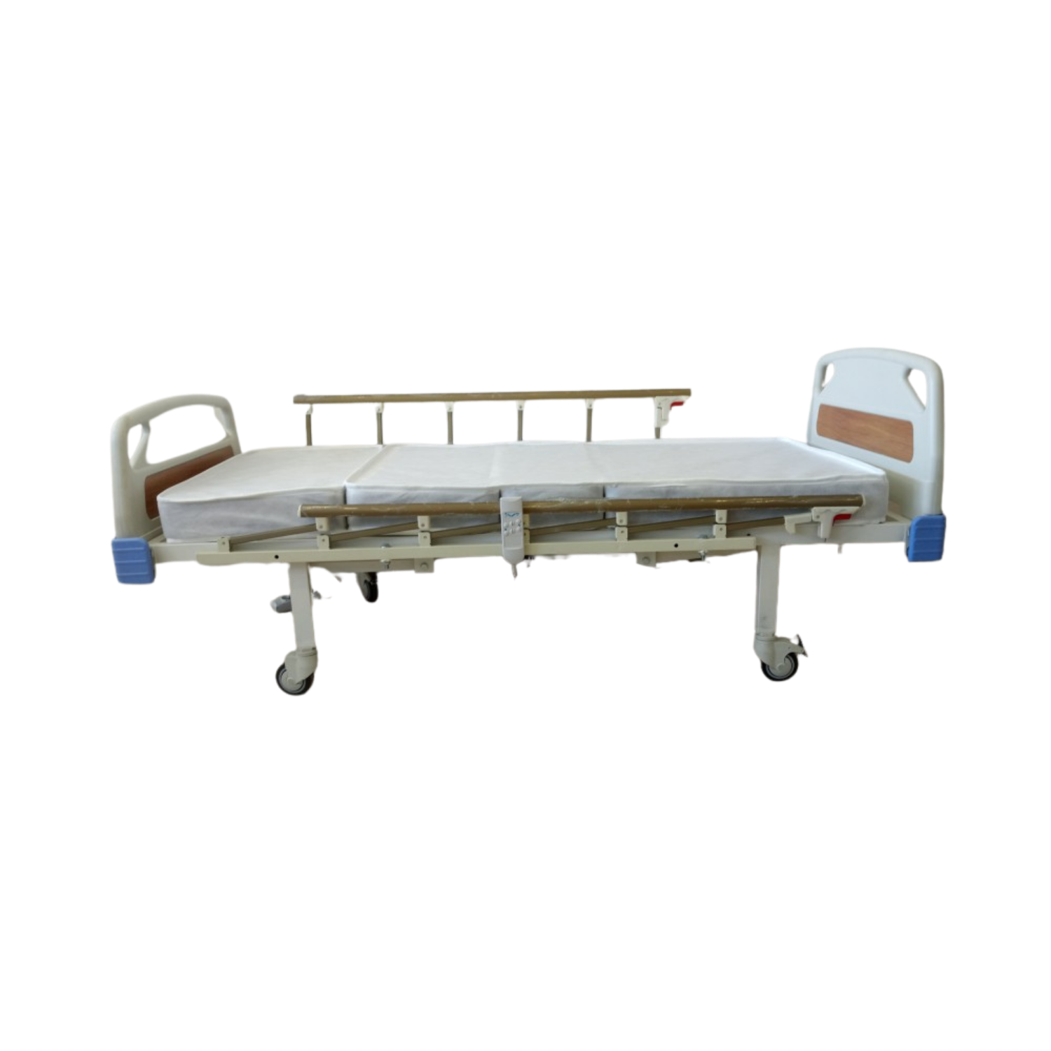 PY152 2 Motorlu ABS Başlıklı Hasta Karyolası + 4 Parçalı Yatak