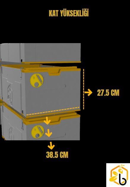 BAŞOĞLU ÇİFT KATLI 6LI STRAFOR KOVAN (MONTAJLI)