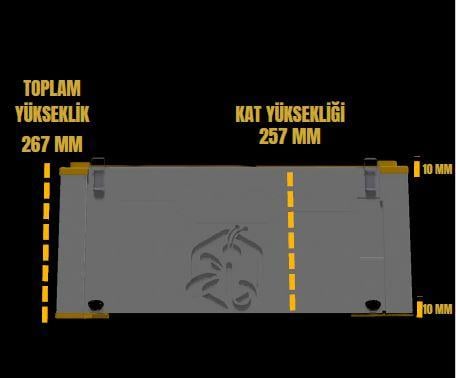 BAŞOĞLU ÇİFT KATLI 6LI STRAFOR KOVAN (MONTAJLI)