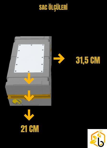 BAŞOĞLU ÇİFT KATLI 6LI STRAFOR KOVAN (MONTAJLI)