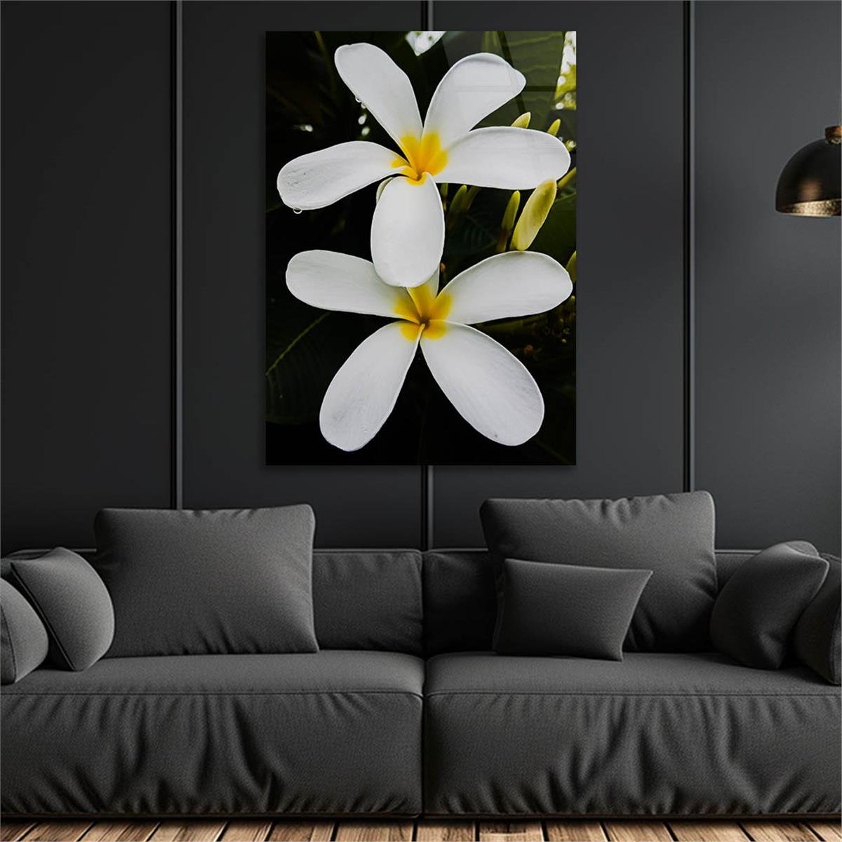 Thema Natur auf bedrucktem Glas