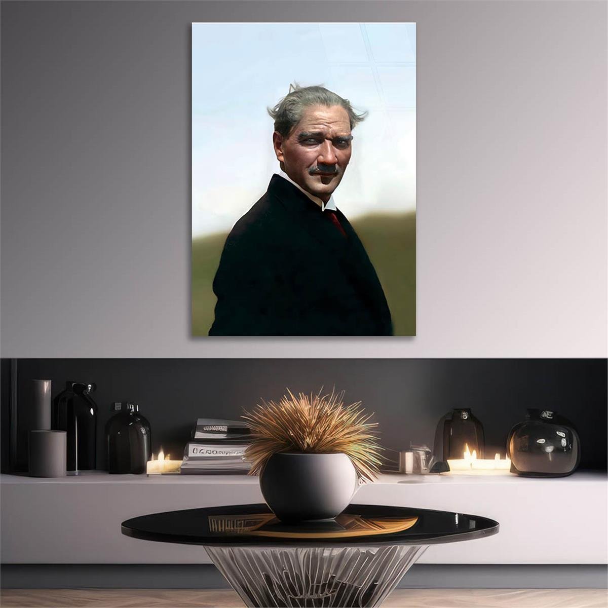 MUSTAFA KEMAL ATATÜRK Tempered Glasss Wall Art