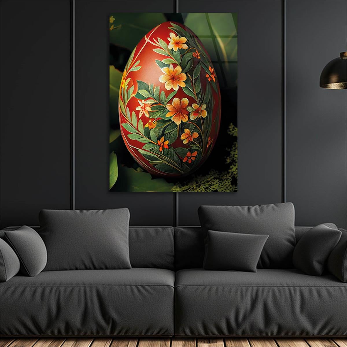 Vertical Tempered Glasss Wall Arts Art-Themed244