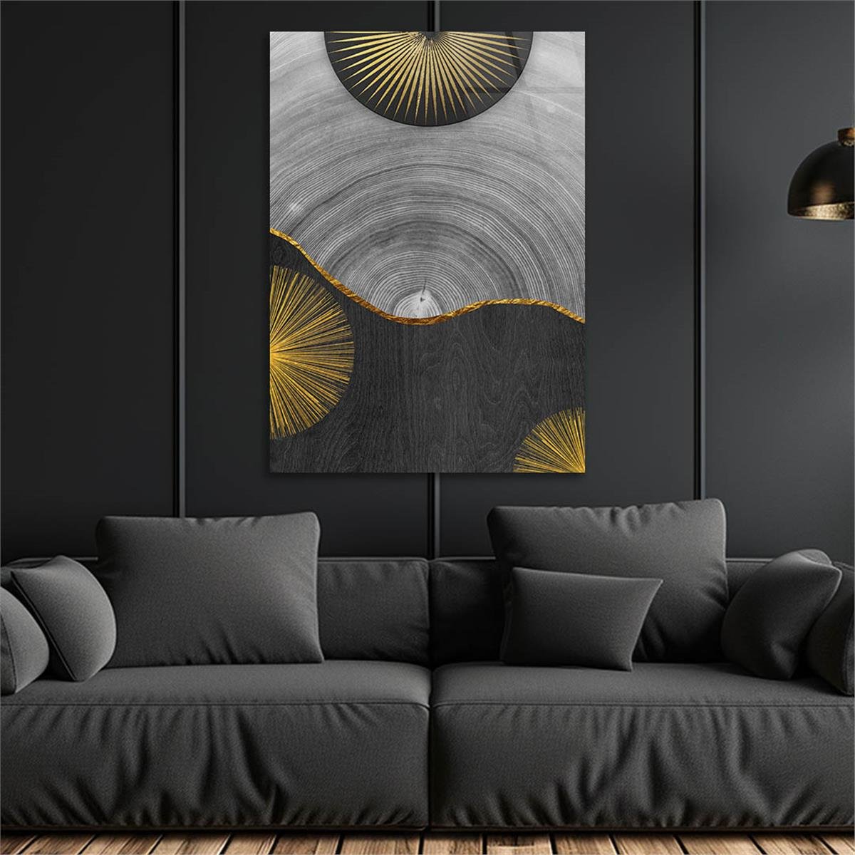 Vertical Tempered Glasss Wall Arts Art-Themed 291