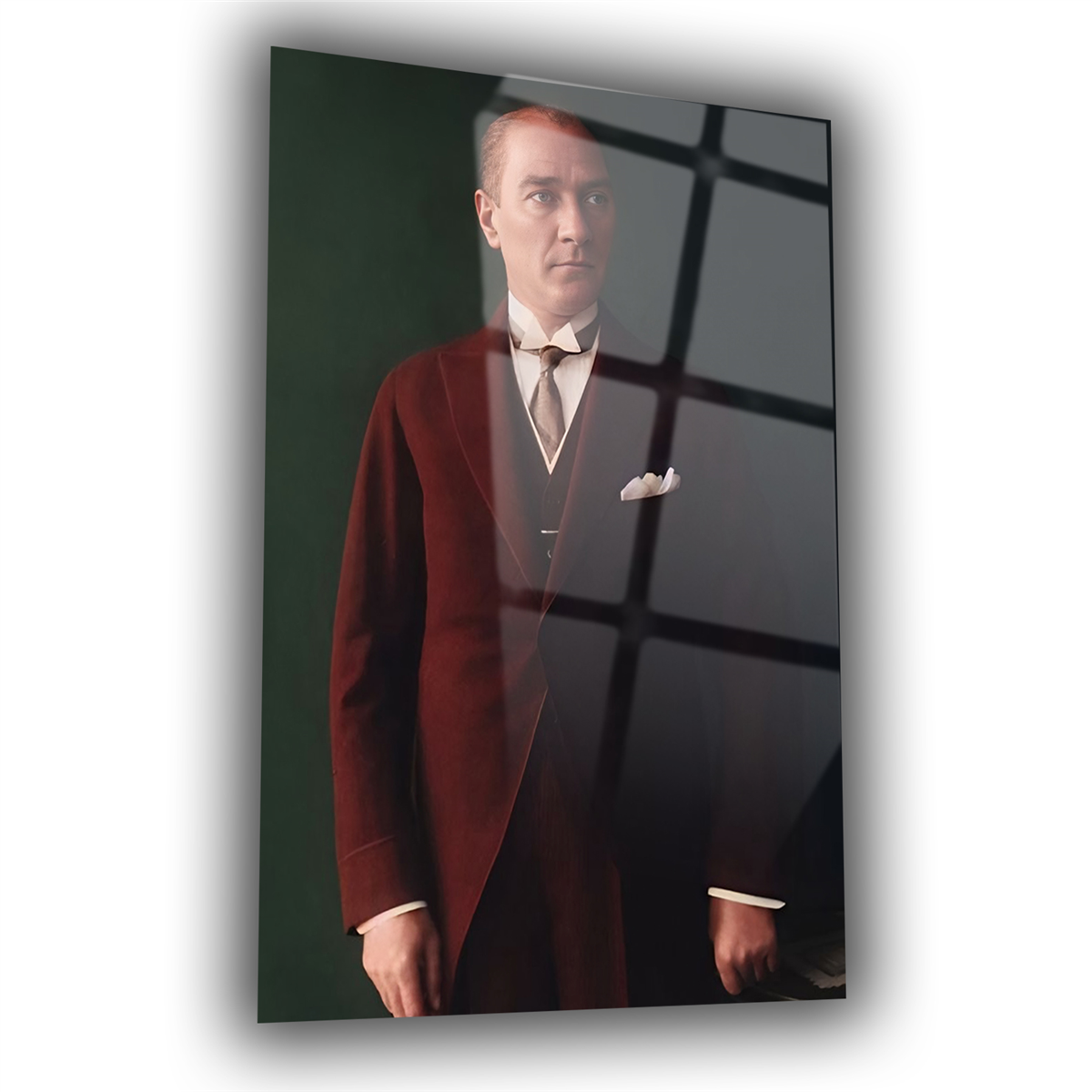 Dikey VatanTemalı Cam Tablo 197