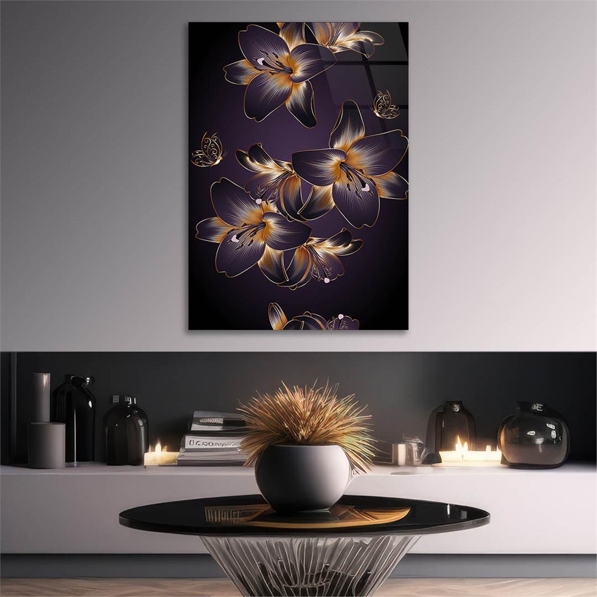 Tempered Glasss Wall Arts Art-Themed