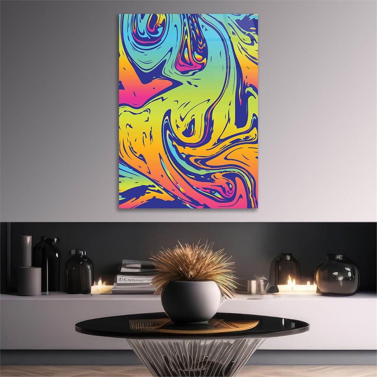 Tempered Glasss Wall Arts Art-Themed