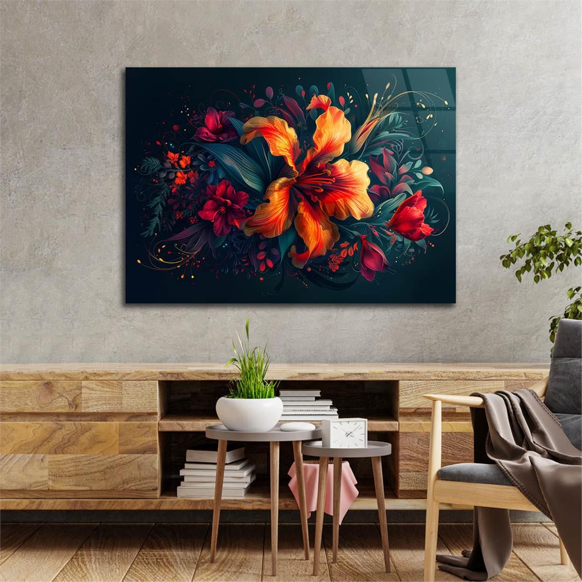 Sanat Temalı Cam Tablo 467
