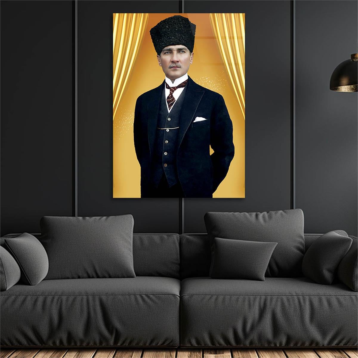 MUSTAFA KEMAL ATATÜRK Tempered Glasss Wall Art