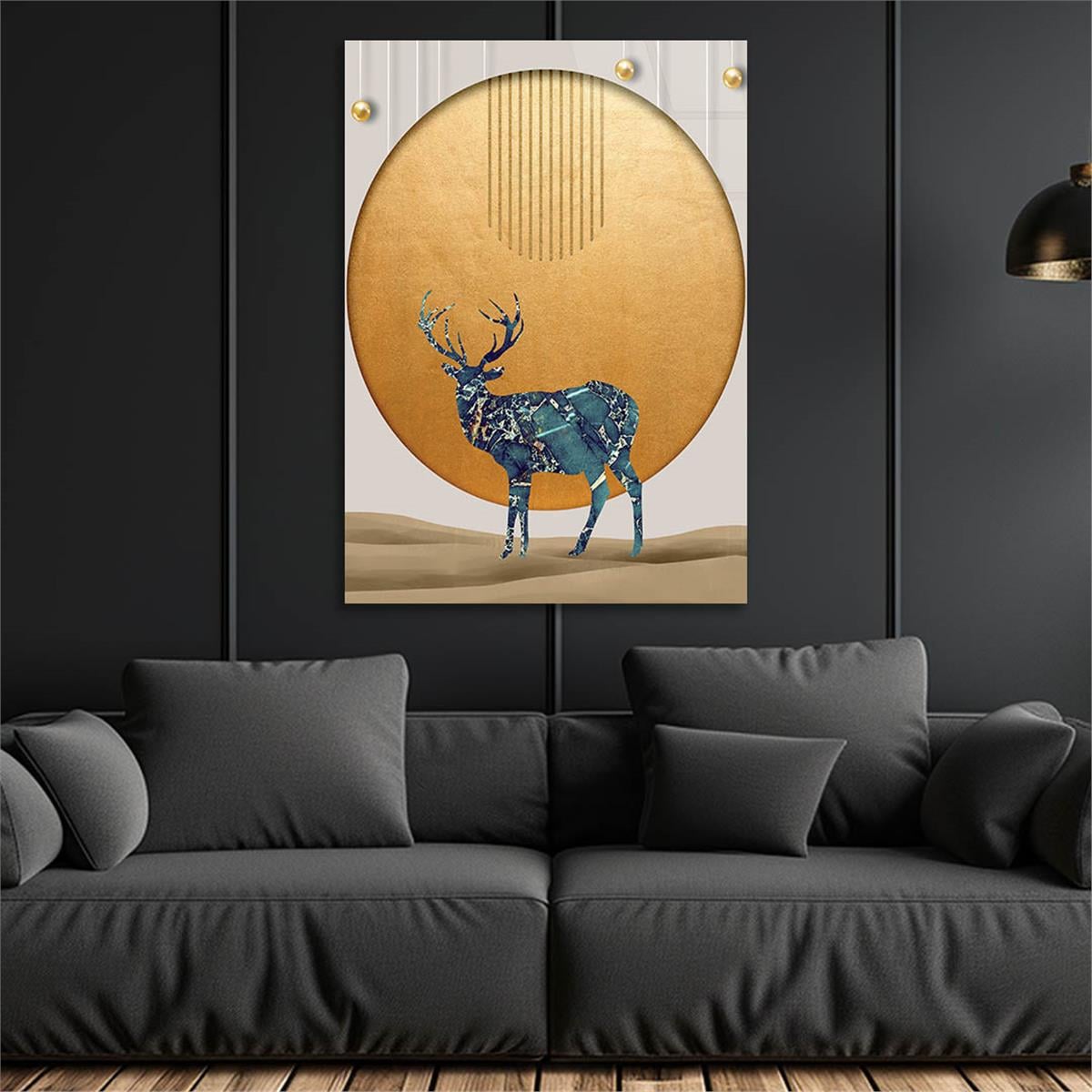Vertical Tempered Glasss Wall Arts Art-Themed277
