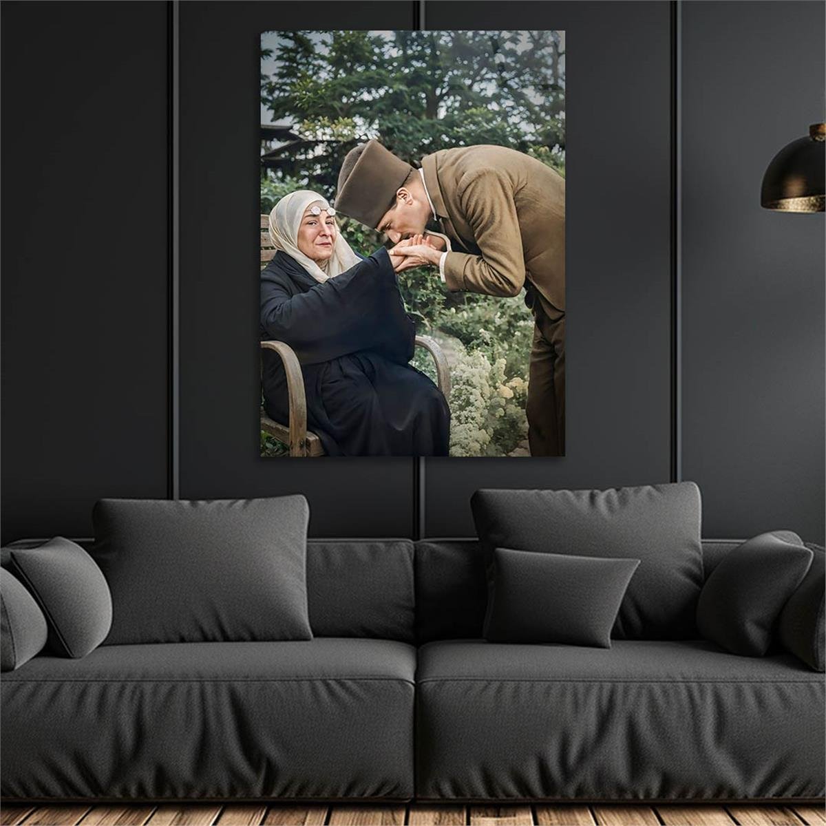 Dikey VatanTemalı Cam Tablo 227