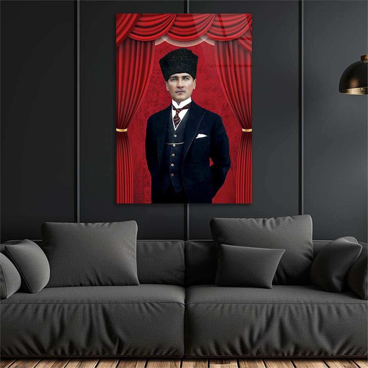 MUSTAFA KEMAL ATATÜRK Tempered Glasss Wall Art