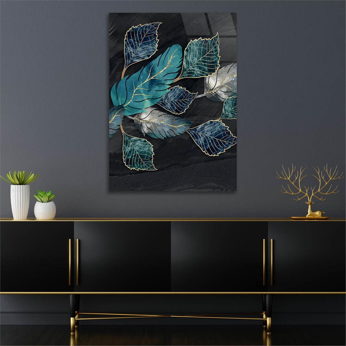 Vertical Tempered Glasss Wall Arts Art-Themed229