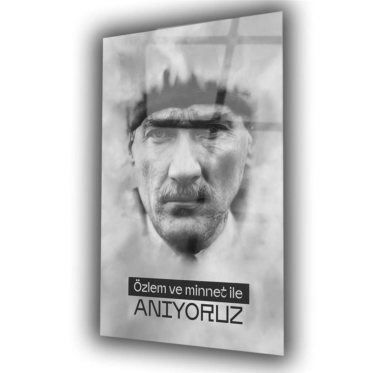Dikey VatanTemalı Cam Tablo 176