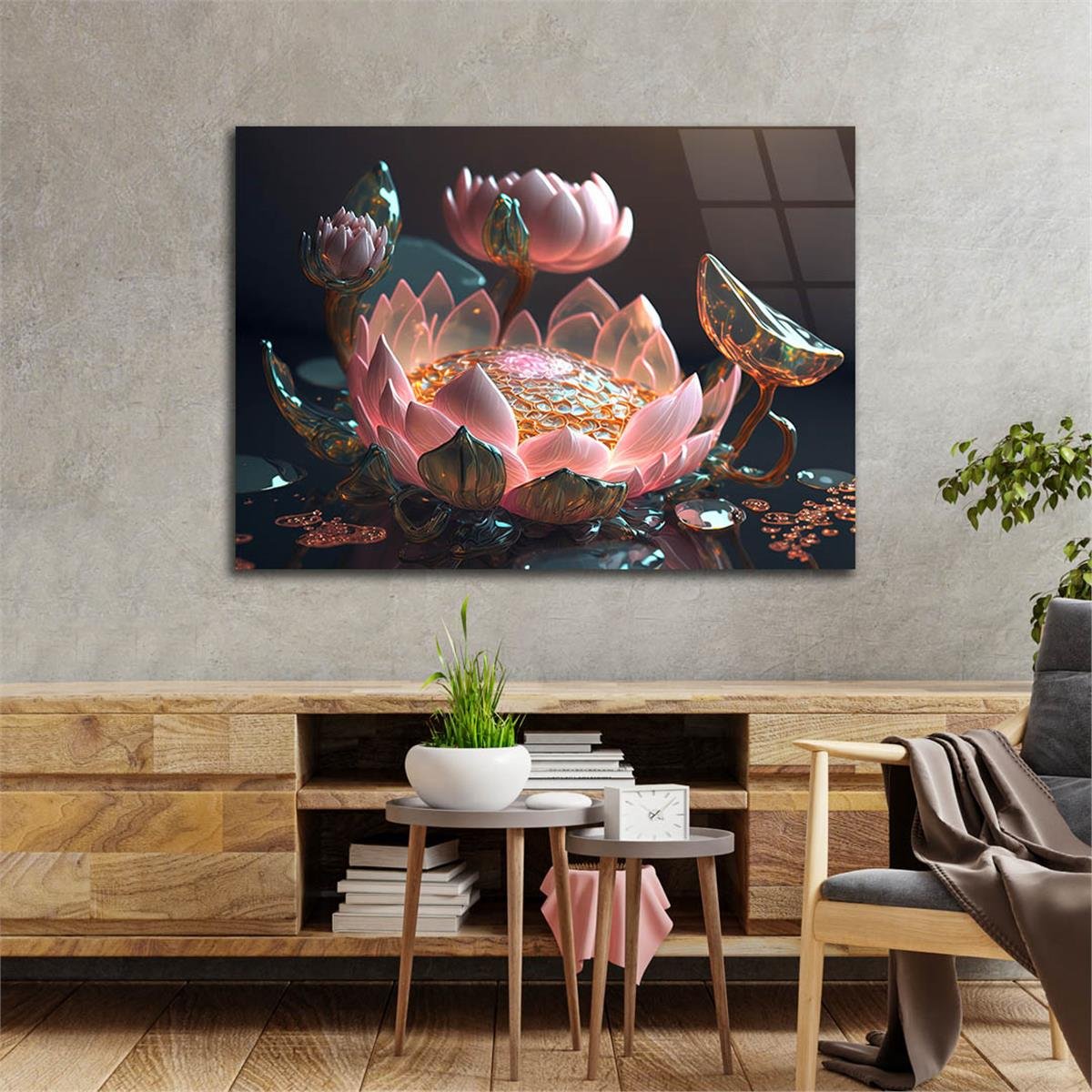 Sanat Temalı Cam Tablo 456