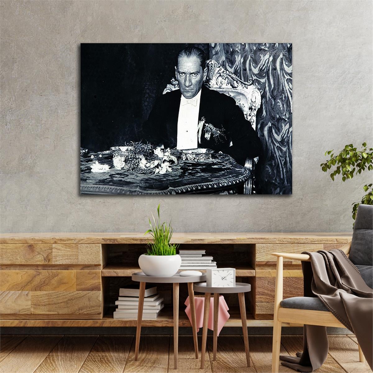 MUSTAFA KEMAL ATATÜRK Tempered Glass Wall Art