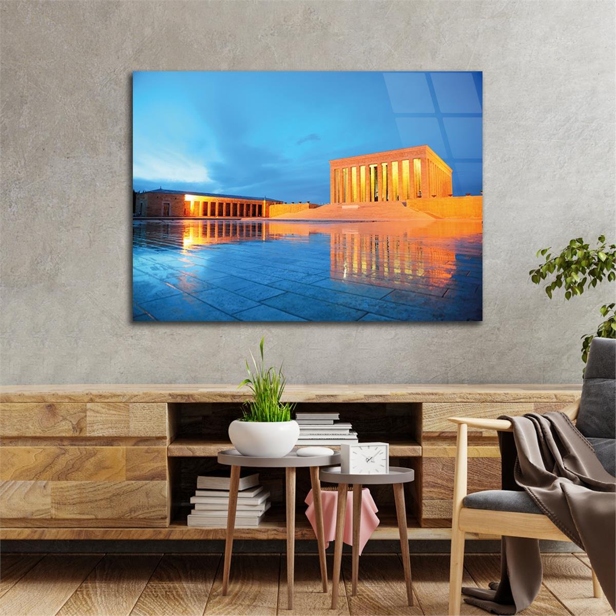 Horizontal National-Themed Tempered Glass Wall Art 75