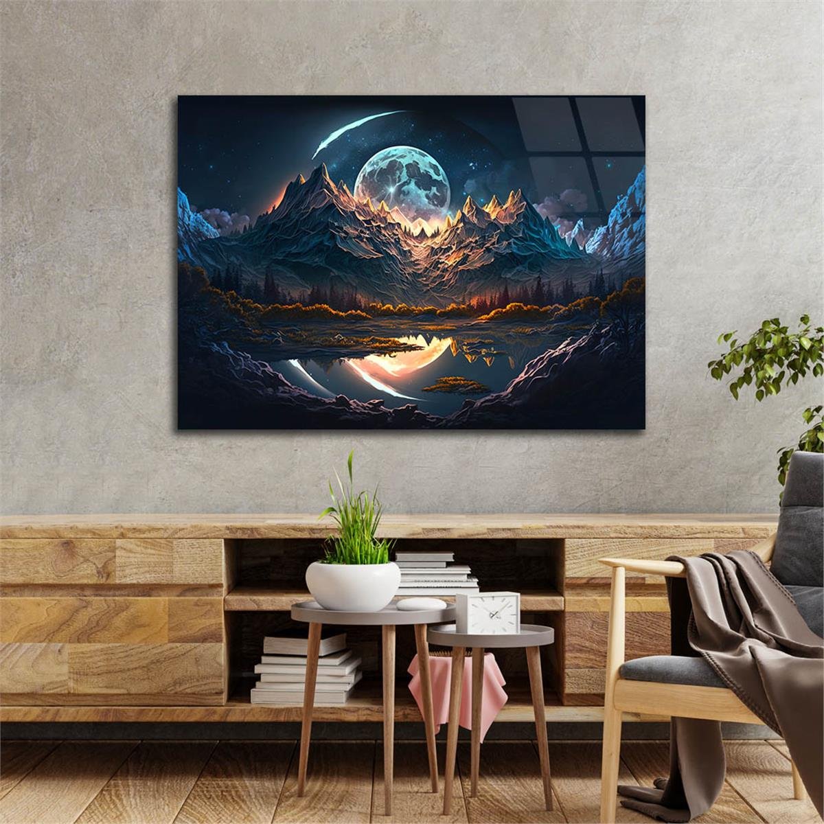 Sanat Temalı Cam Tablo 450