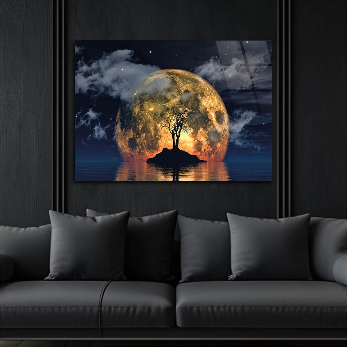Tempered Glasss Wall Arts Natured-Themed