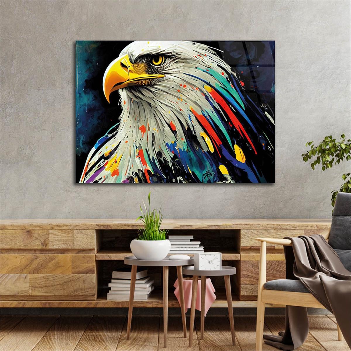 Horizontal Natured-Themed Tempered Glass Wall Art 275