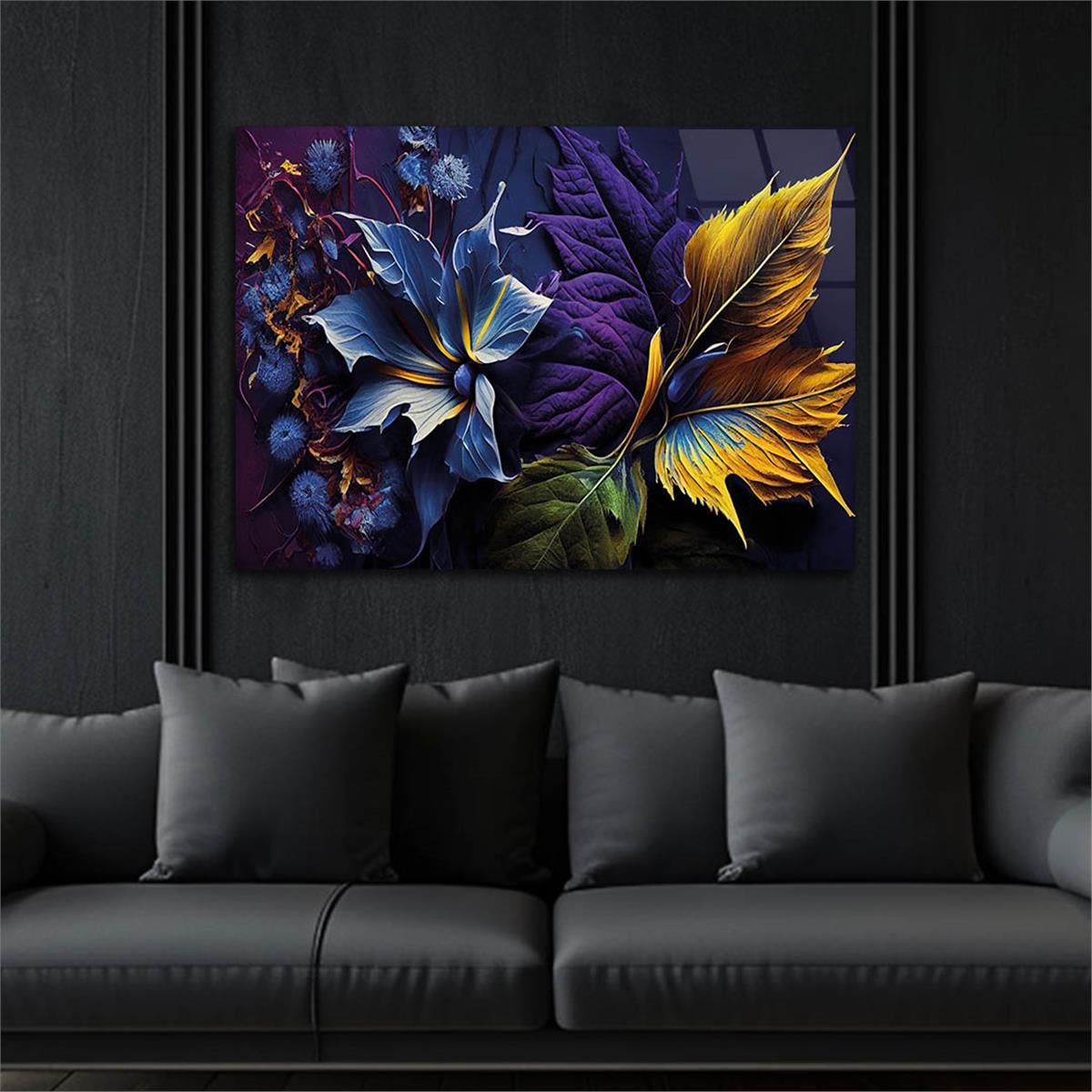 Horizontal Natured-Themed Tempered Glass Wall Art 303