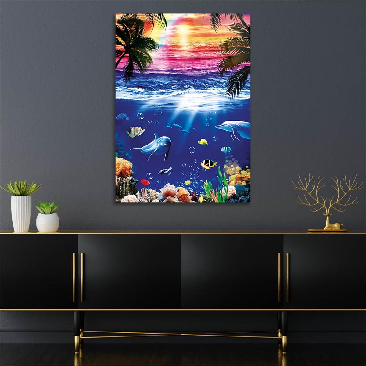 Tempered Glasss Wall Arts Art-Themed