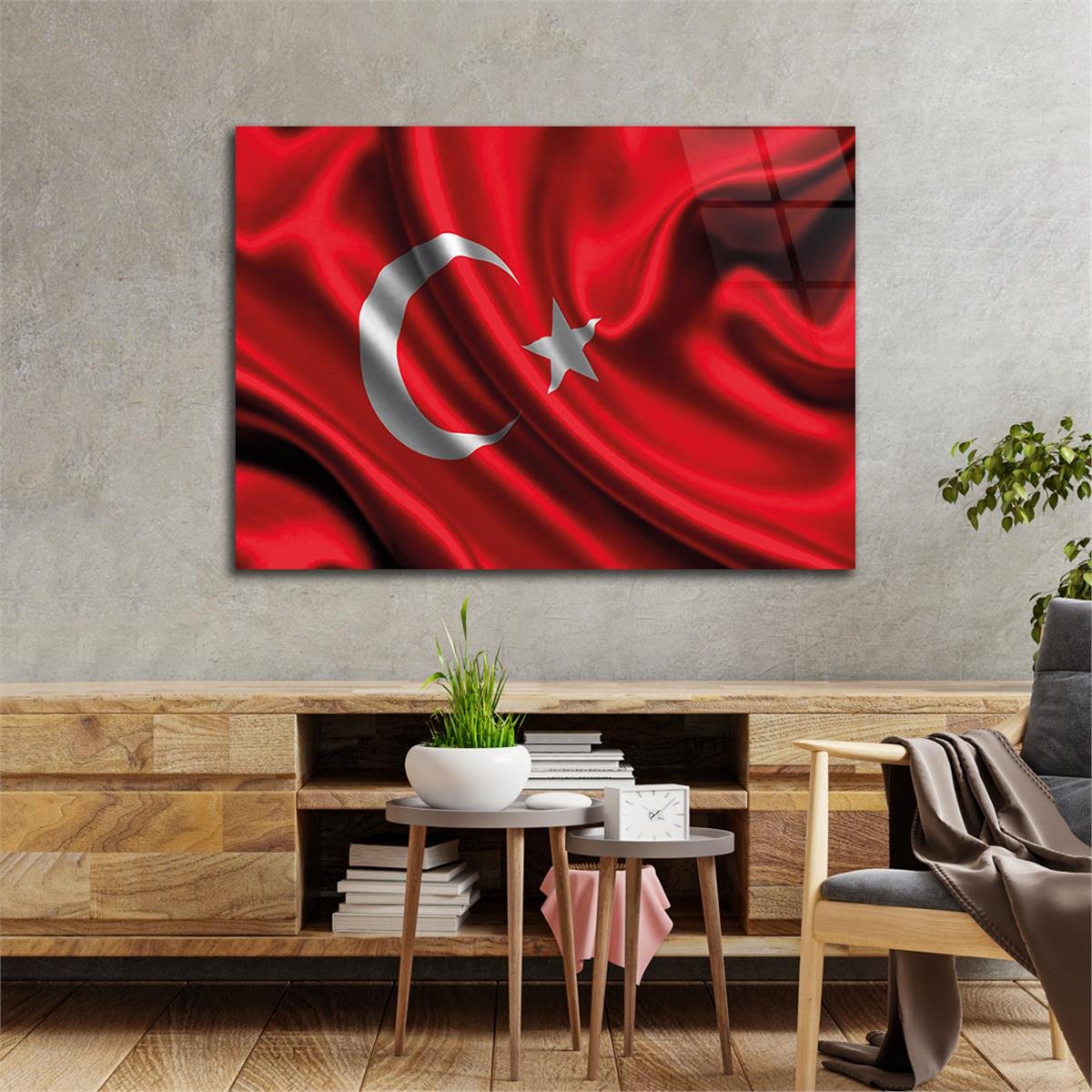 Horizontal National-Themed Tempered Glass Wall Art 89