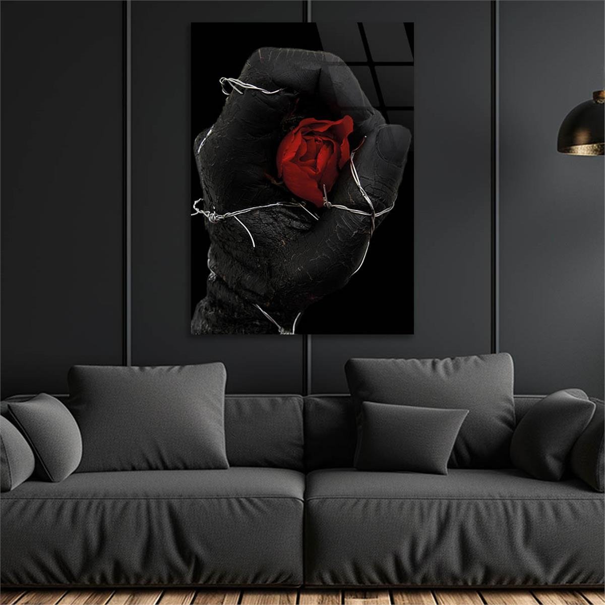 Vertical Tempered Glasss Wall Arts Natured-Themed121