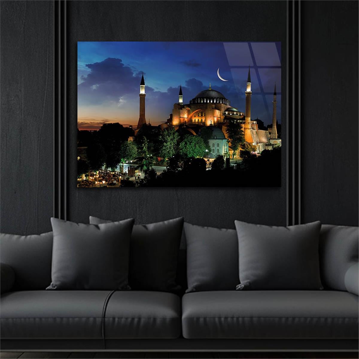 Horizontal Natured-Themed Tempered Glass Wall Art 273