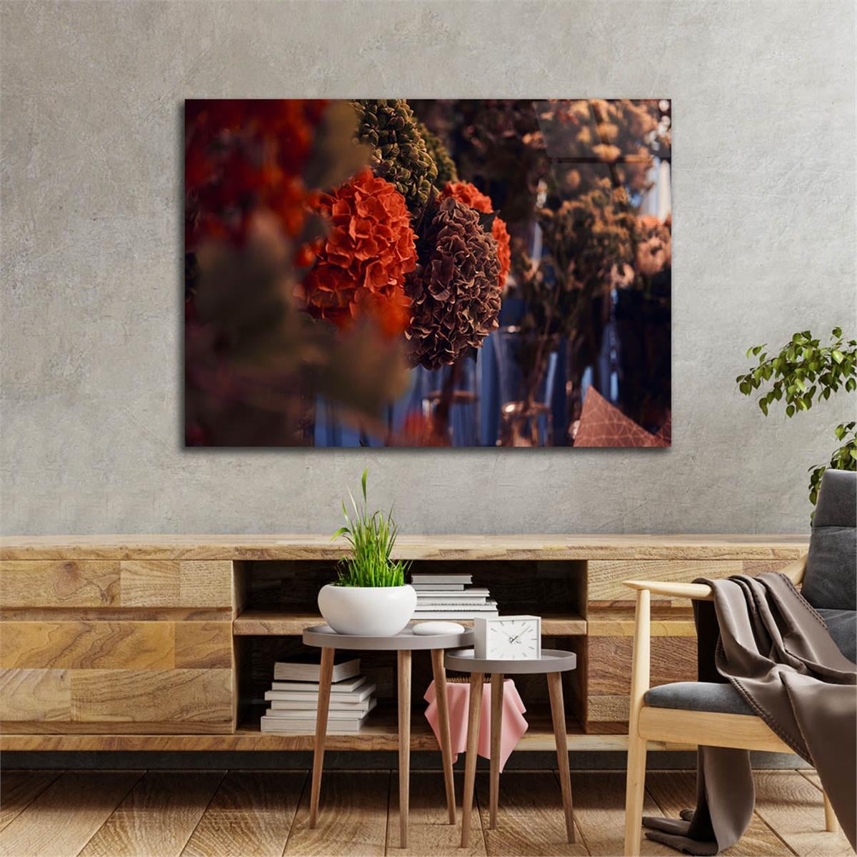 Horizontal Natured-Themed Tempered Glass Wall Art 319
