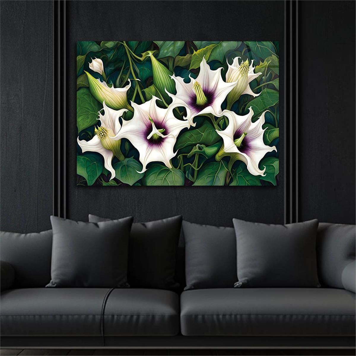 Horizontal Natured-Themed Tempered Glass Wall Art 297