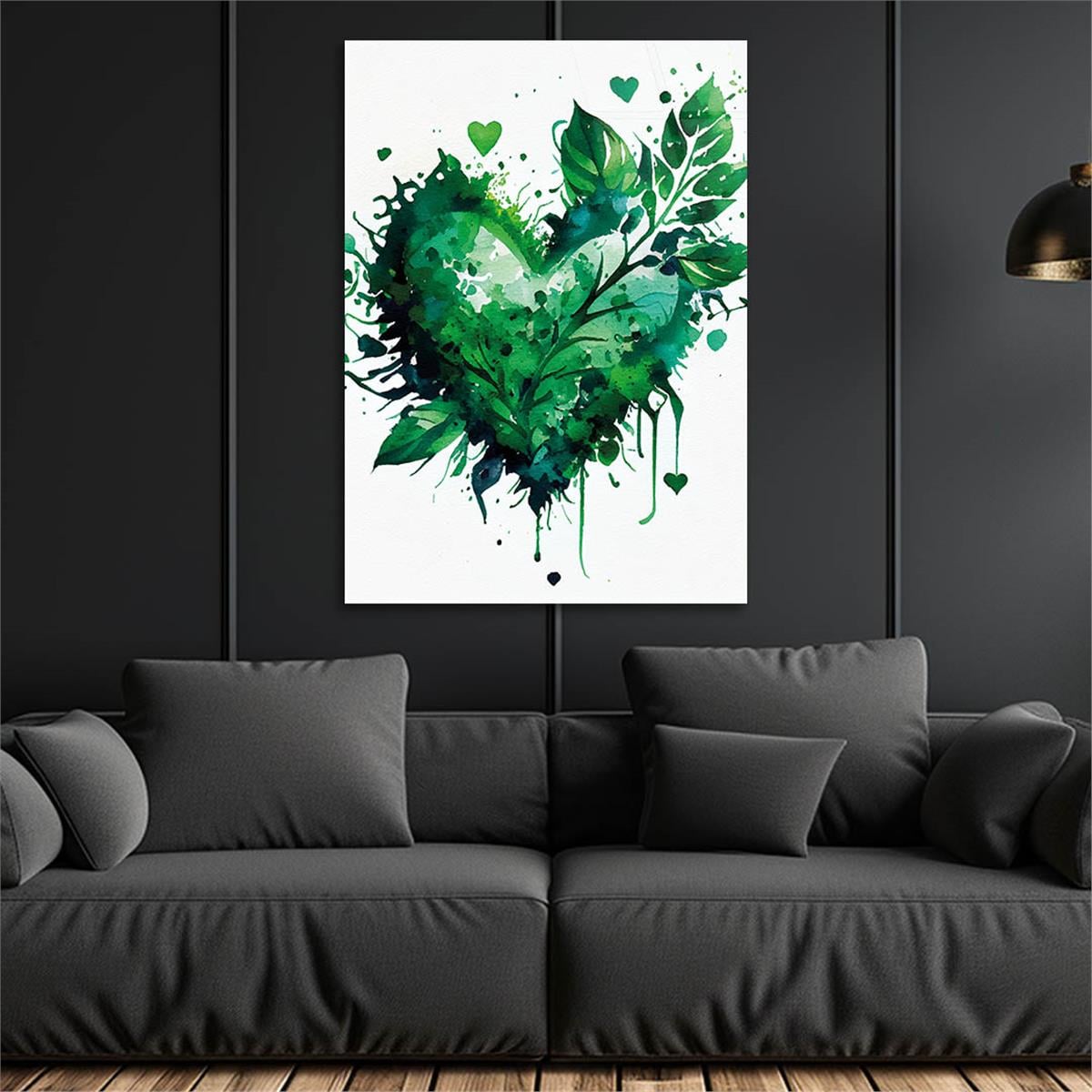 Vertical Tempered Glasss Wall Arts Natured-Themed120