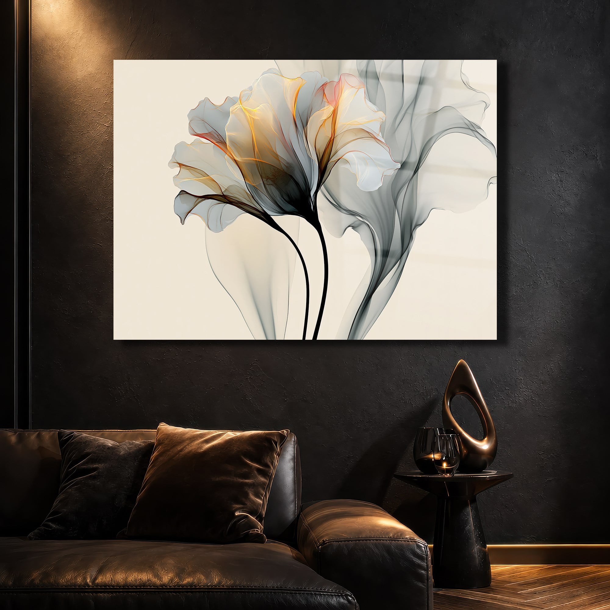 Horizontal Art-Themed Tempered Glass Wall Art 571