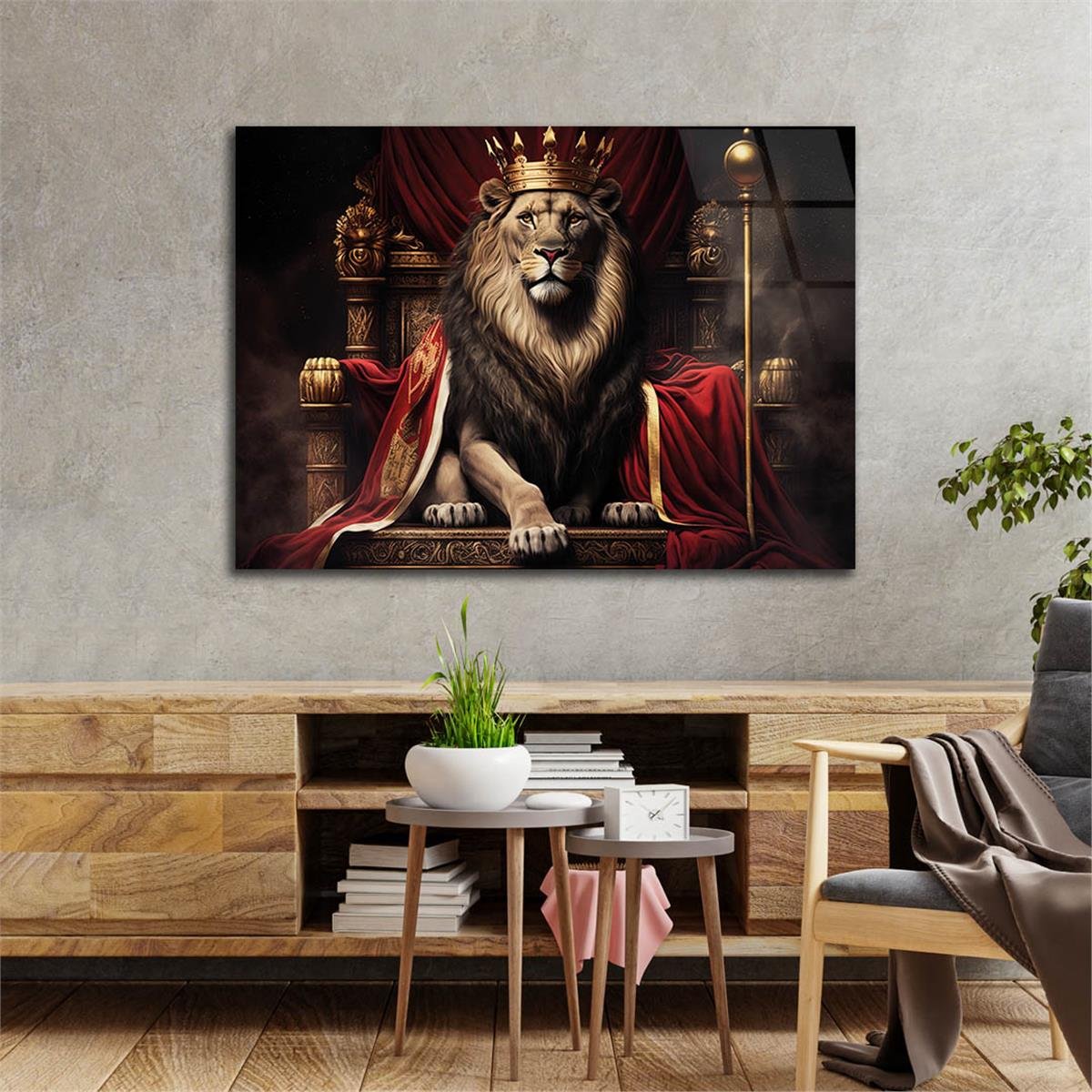 Horizontal Natured-Themed Tempered Glass Wall Art 330