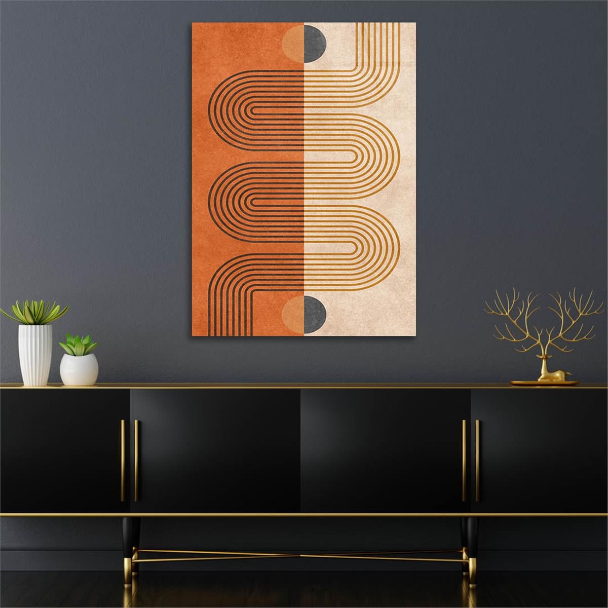 Vertical Tempered Glasss Wall Arts Art-Themed245