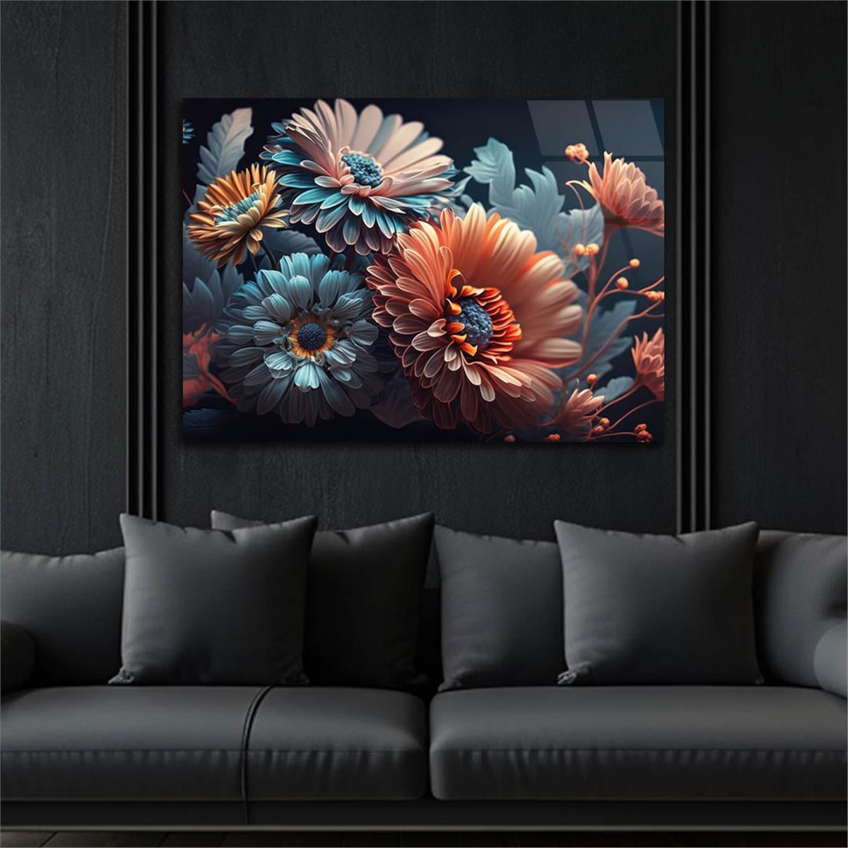 Horizontal Natured-Themed Tempered Glass Wall Art 292