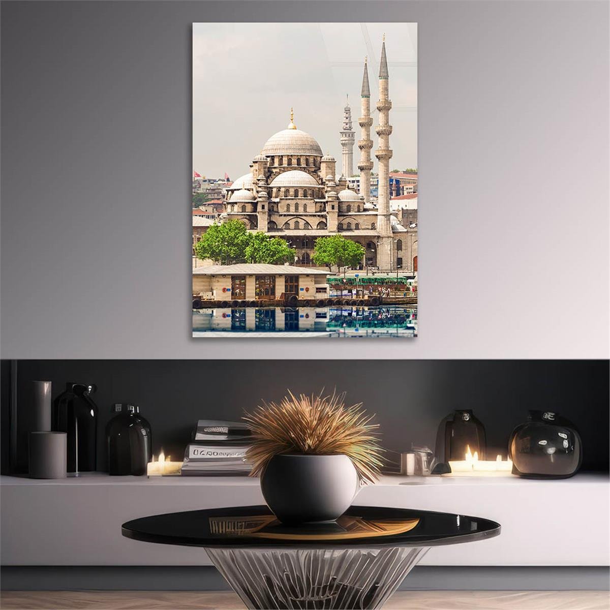 Dikey Dini Temalı Cam Tablo 280