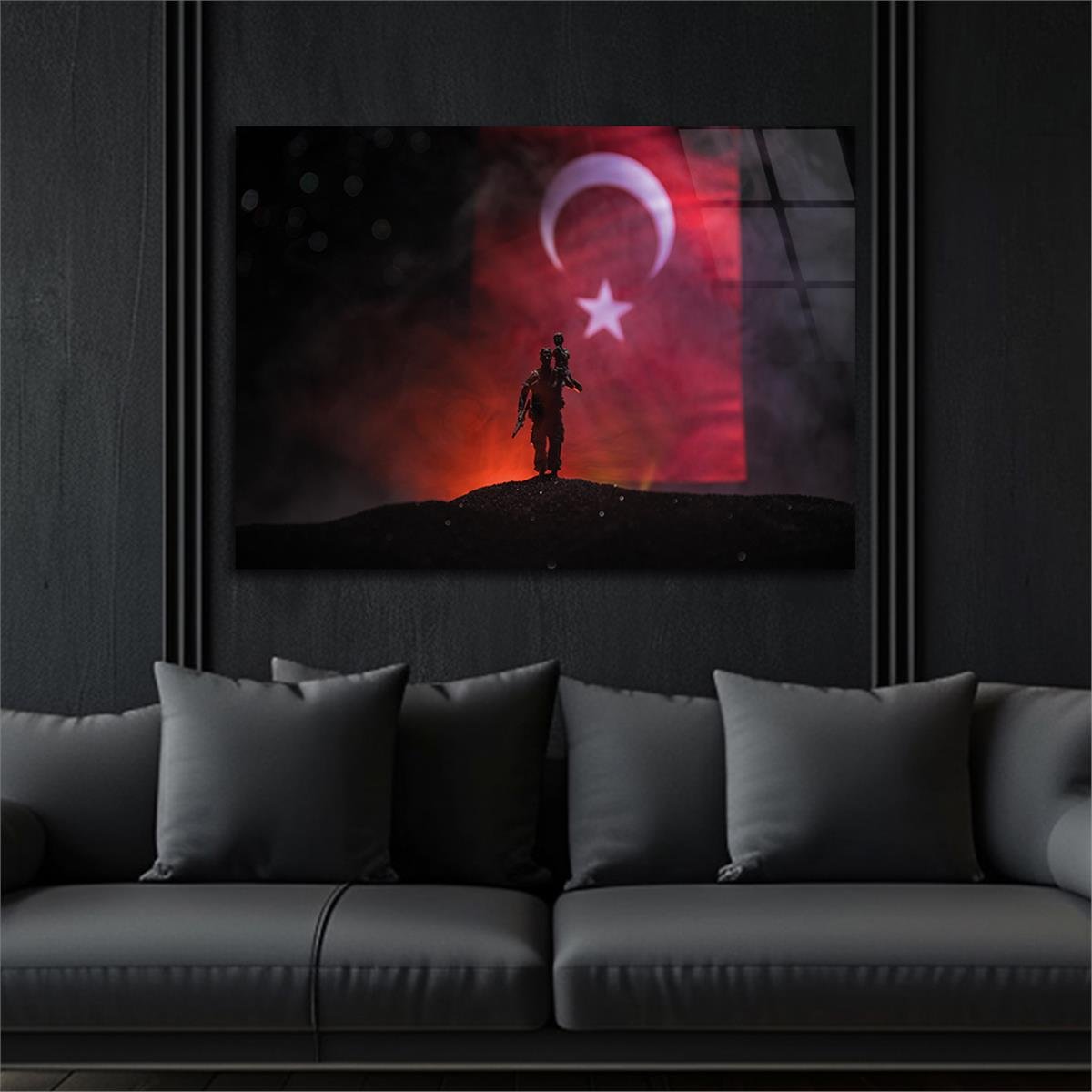 Horizontal National-Themed Tempered Glass Wall Art 69