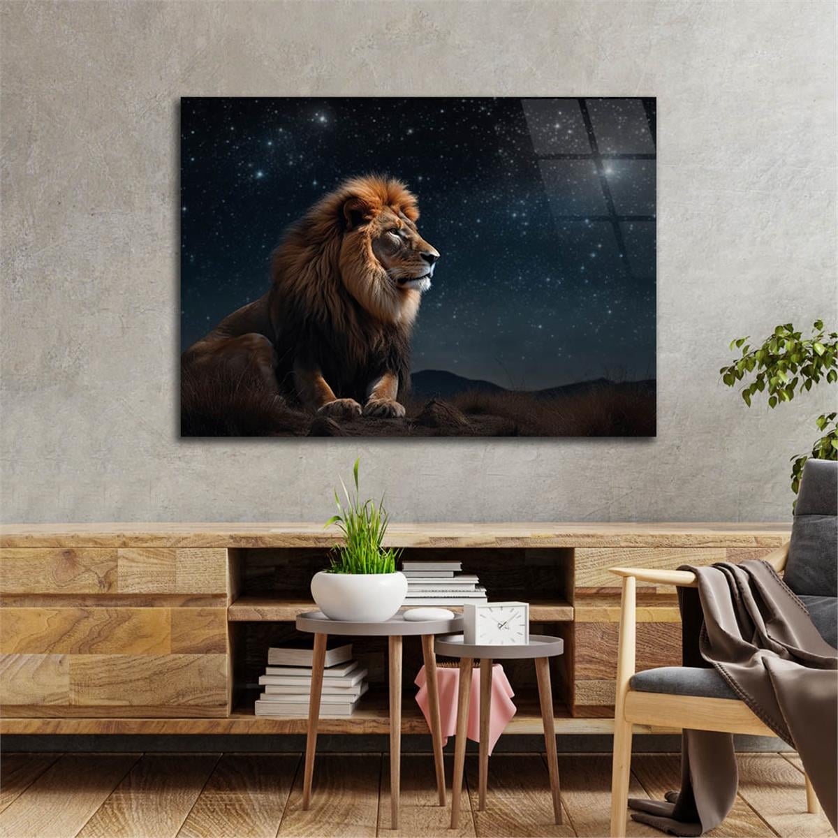 Horizontal Natured-Themed Tempered Glass Wall Art 290