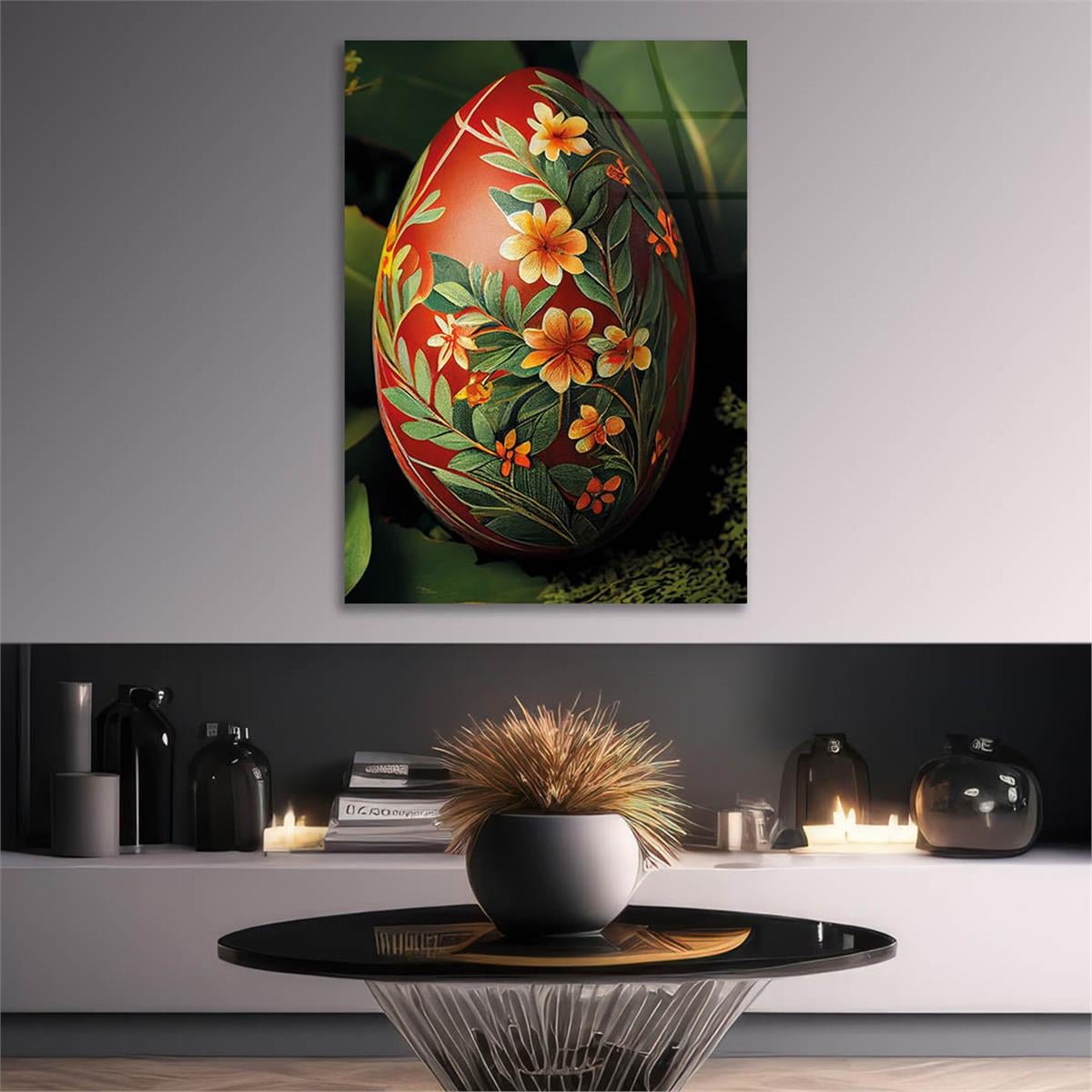 Vertical Tempered Glasss Wall Arts Art-Themed244
