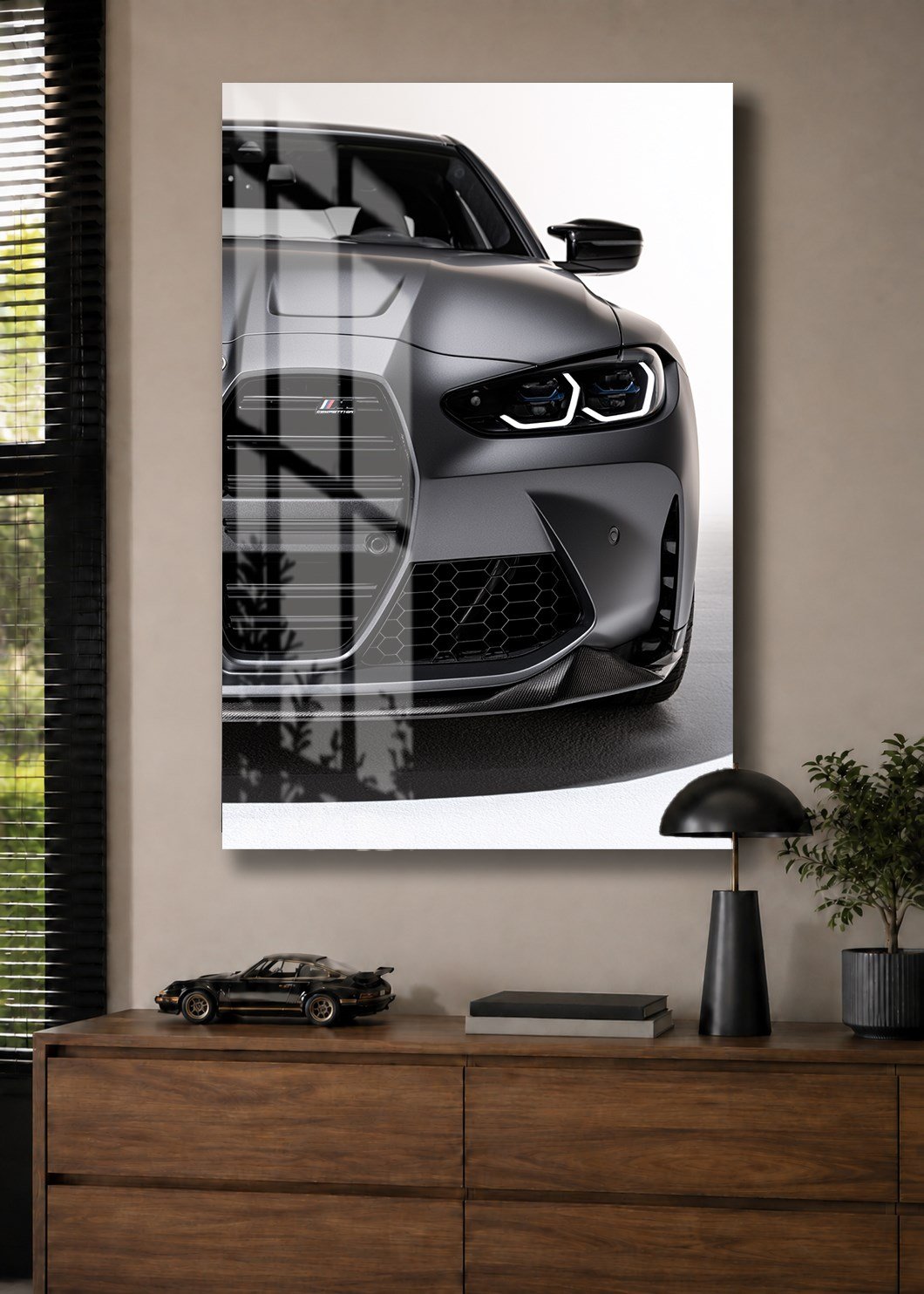 Siyah BMW M4 Competition Cam Tablo