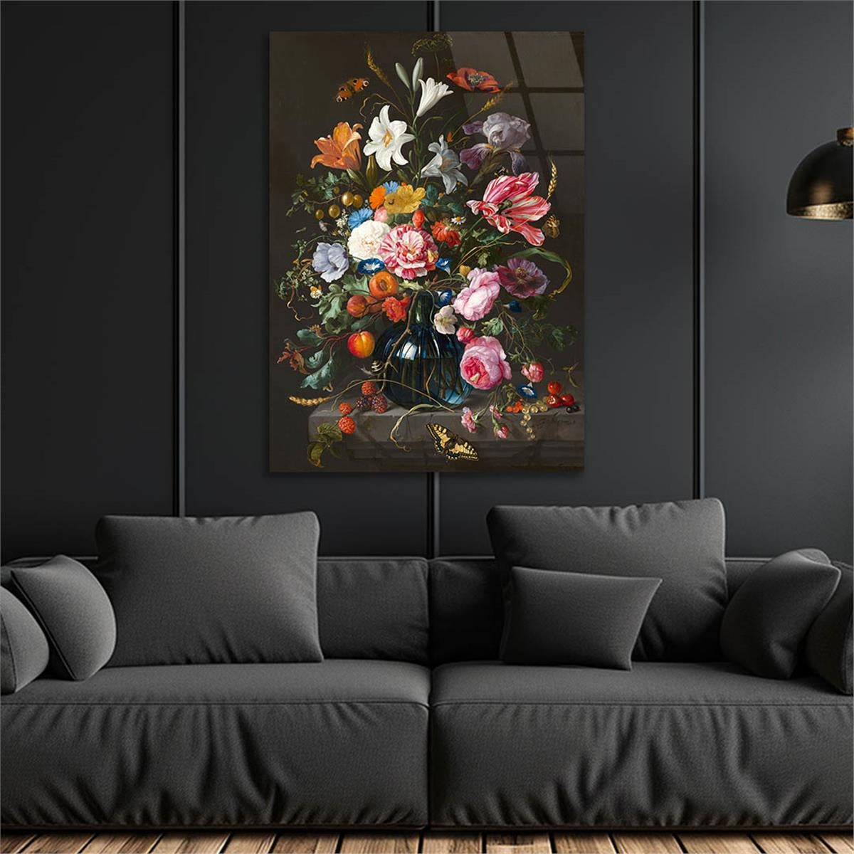 Kunst Thema auf bedrucktem Glas